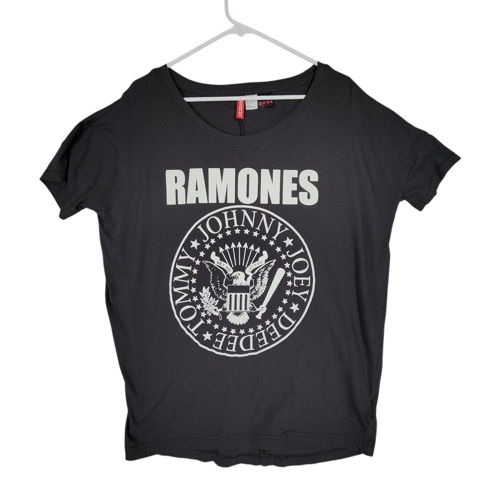 Ramones‎ Graphic T Shirt XS Mens Black Logo Johnny Joey Deedee Tommy H&M Divided